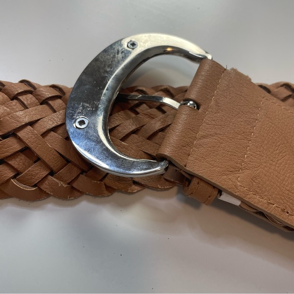 Adrienne Vittadini Braided Belt Featuring Elastic Back and Silver Tone Hardware - Picture 8 of 8
